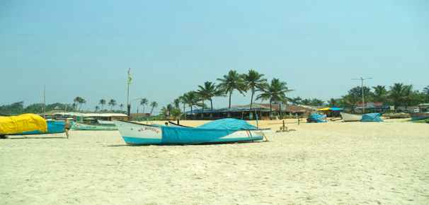 Benaulim Beach Boats