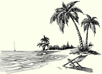 Benaulim Beach Sketch