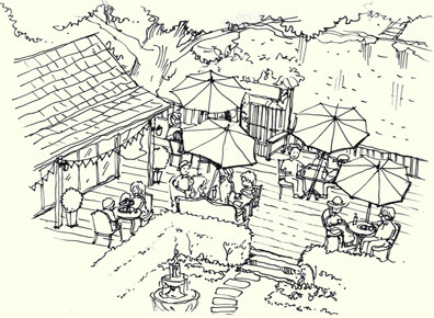 Hotel Failaka Garden Sketch
